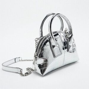 Zara top handle crossbody purse